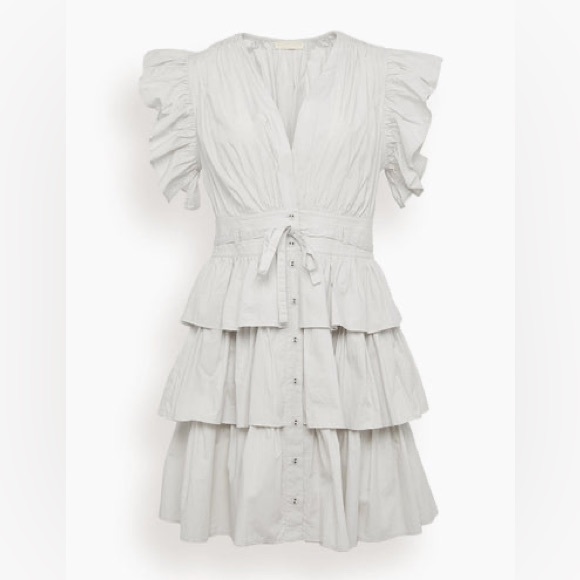 Ulla Johnson Sena Dress in Dove - Picture 2 of 13